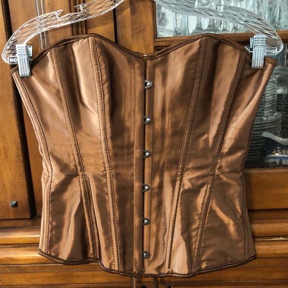 EUC Satin lace-up corset - Picture 5 of 8